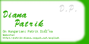 diana patrik business card